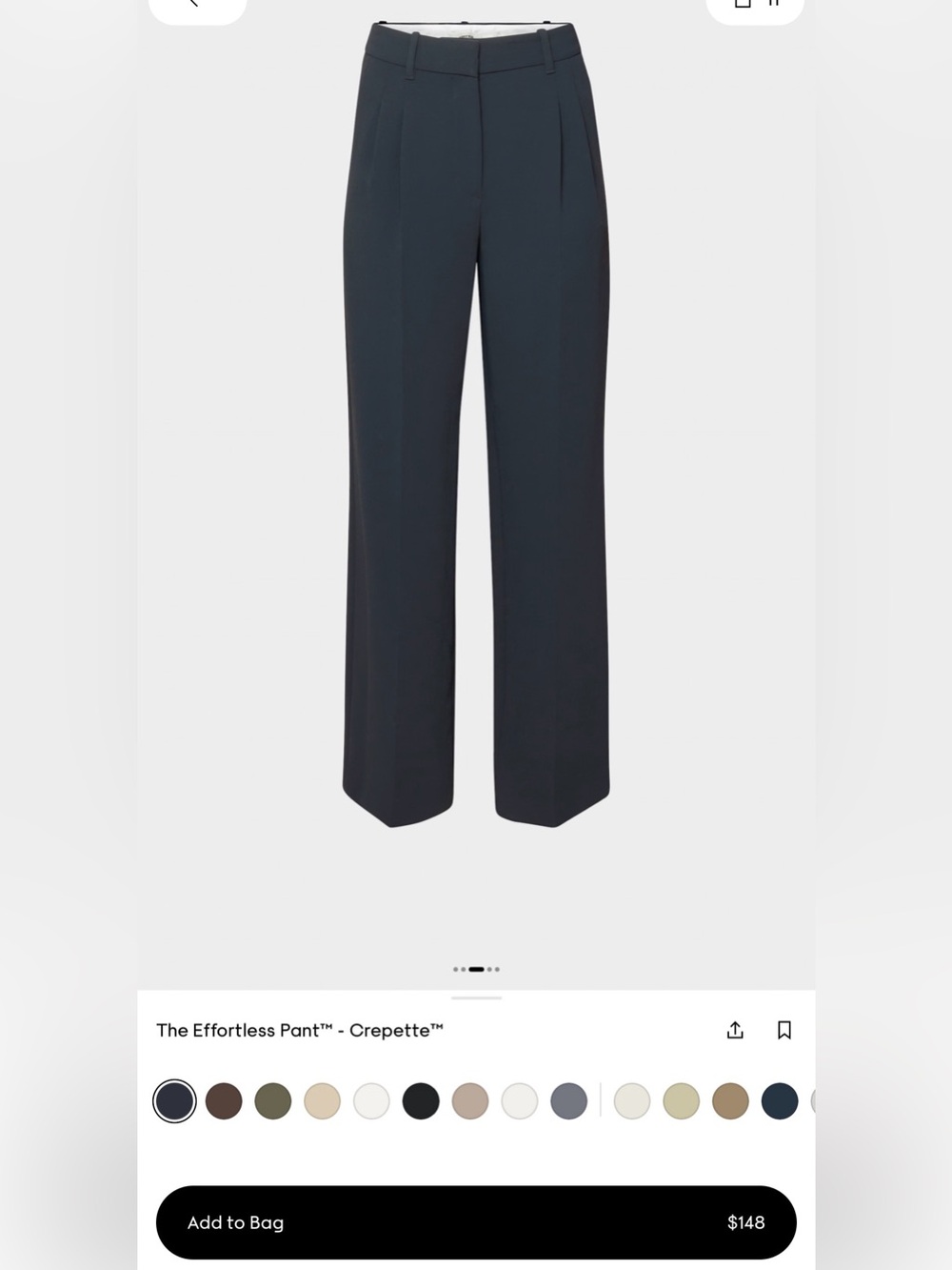 ARITZIA- The Effortless Pant NWT